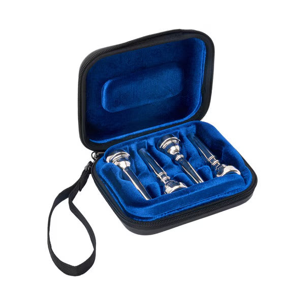 TRUMPET MOUTHPIECE CASE - MICRO ZIP, 4-PIECE (BLACK)